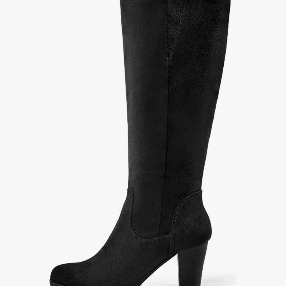 Elegant Black Knee-High Boots
